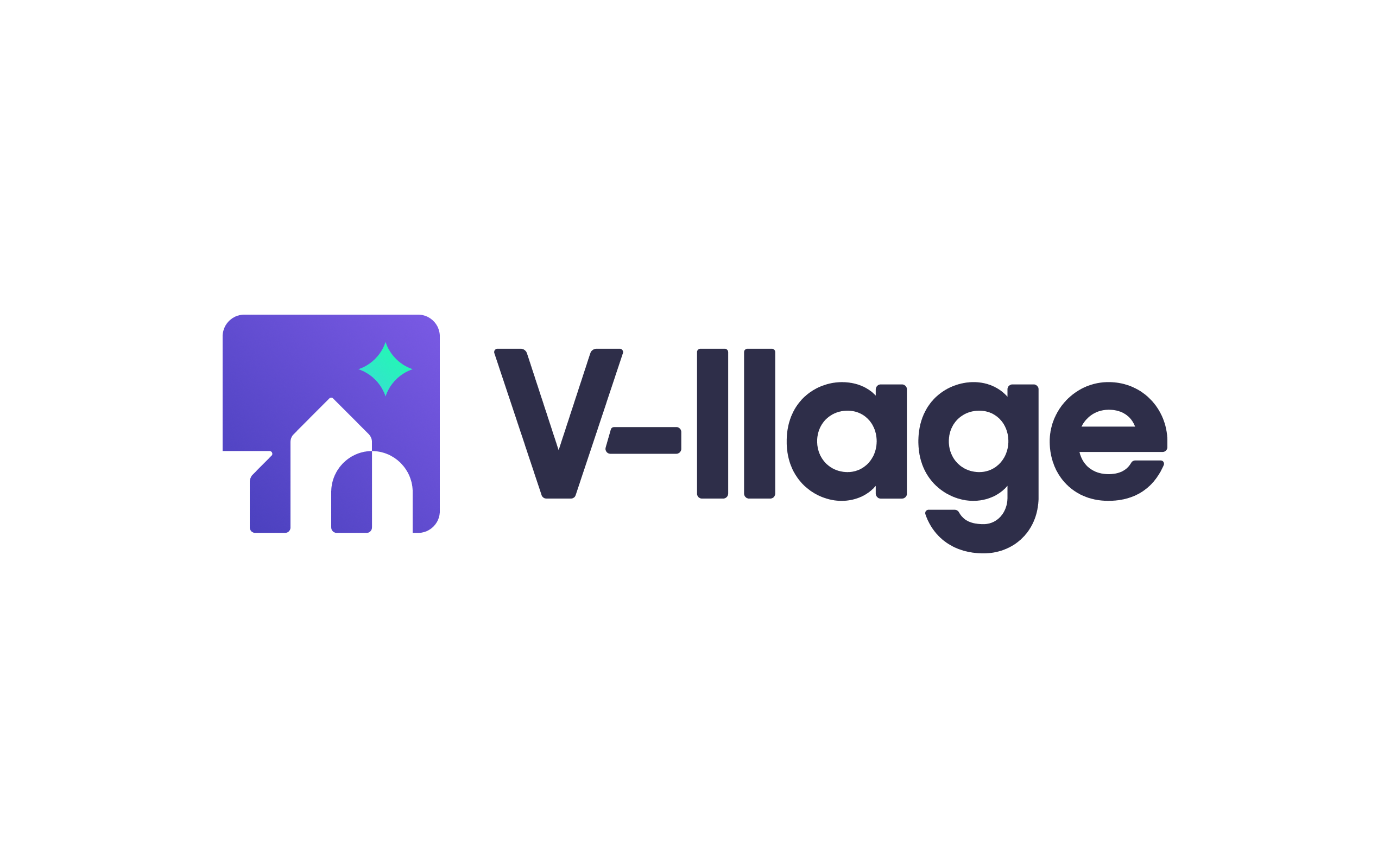 V-llage의 새로운 로고.
